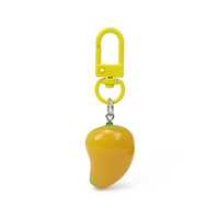 Mignon Porte-clés Pendentif Fruit 3D en Forme de Mangue, Breloque de Sac Portable, Cadeau Nouveauté en Gros