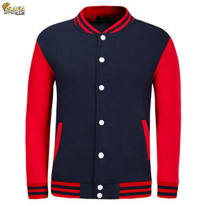 Chaquetas de béisbol universitarias de lana de alta calidad para hombre, soporte con logotipo personalizado bordado, PU de cuerno de cierre de botón, invierno, longitud larga, con capucha - Product Image 4