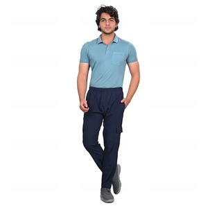 Hutt กางเกงวอร์มผู้ชายทันสมัยสีน้ำเงินเข้มกางเกงมีสไตล์สำหรับผู้ชายและเด็กชายพร้อมโลโก้ที่ปรับแต่งได้ - Product Image 1