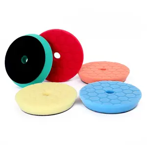 6" Hex logic Foam Polishing Pad For DA Polisher Car Buffing Pad Car Polishing Sponge For Car Care