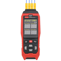 TA612B/C 2/4 Saluran Termometer Termokopel Tipe K/J -200~1372 C/ -328~2501 F Pengukur Suhu LCD Penyimpanan Data 5000 Grup