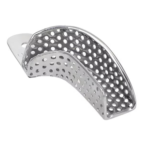 Plateaux d'empreintes dentaires en acier inoxydable allemand de meilleure qualité Plateaux d'empreintes de transformation de vernis miroir Plaques dentaires en métal Plats - Product Image 2