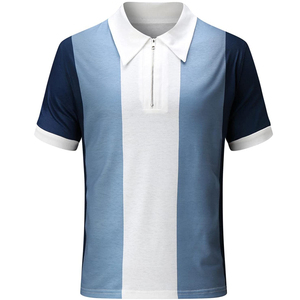 Polo de alta calidad para hombre, Camiseta ajustada con cremallera frontal 1/4, ropa deportiva de Golf, Polo de Golf, camisa de tela de algodón 100%, diseño personalizado - Product Image 4