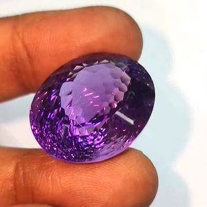 Lote de 3 Piezas de Amatista Natural de 22-31 mm, Corte Láser en Forma de Corazón, Pera y Ovalado, 134 Quilates, Iroc Sales, Piedras Preciosas Sueltas de Alta Calidad para Joyería - Product Image 5