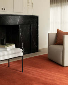 Tapis d'intérieur en laine de couleur unie, fait main |   Tapis uni moderne pour salon et chambre à coucher - Product Image 1