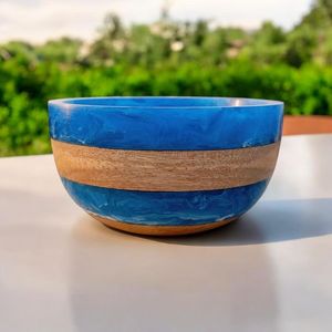 Tazón de resina de madera ecológico para servir y aperitivos - Product Image 6