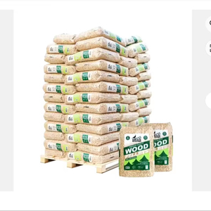 Briquetas de Madera de Pino 100% Premium de 6 mm para Clase A1 en Bolsas de 15 kg con 10% de Humedad y 1.5% de Ceniza para Calefacción - Product Image 1
