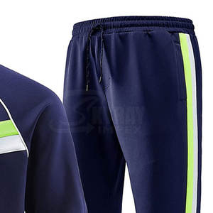 Chándal deportivo de entrenamiento para hombres de algodón 100% de alta calidad de talla grande para invierno-Venta al por mayor de fábrica - Product Image 5