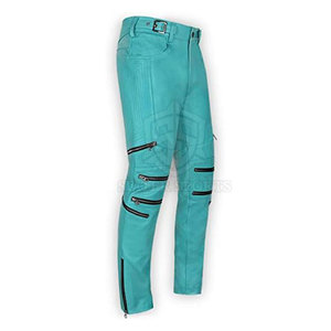 Pantalones de cuero de cintura media ligeros para hombre Material de lona de alta calidad Impresión de logotipo personalizado Mejor precio Patrón recto al por mayor - Product Image 3