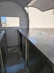 Livraison gratuite, remorque à café mobile entièrement équipée de 8 pieds pour les petites entreprises de rue, chariot de vente de boissons à expresso pour les cafés - Product Image 3