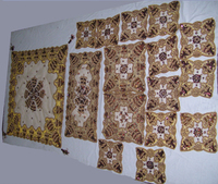 Couverture de table à broderie en filet 4 pièces ensemble de nappes décoratives faites à la main pour les mariages et la décoration intérieure