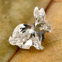Diamant de laboratoire taille lapin, couleur fantaisie D, certifié IGI, pierre précieuse unique pour bijoux