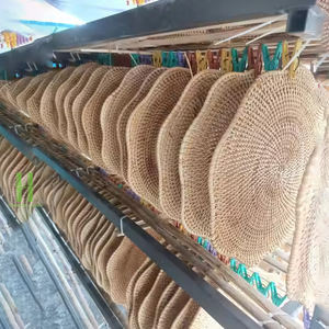 Mantel Individual de ratán bohemio cuadrado grueso de 10mm ecológico tejido a mano hecho a mano para decoración de mesa OEM con MOQ bajo - Product Image 6