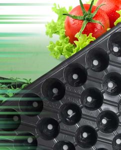 28 plateaux ronds de semis durables en plastique à cellules transparentes écologiques de 245 ml réutilisables pour la propagation de légumes et de fleurs. - Product Image 1