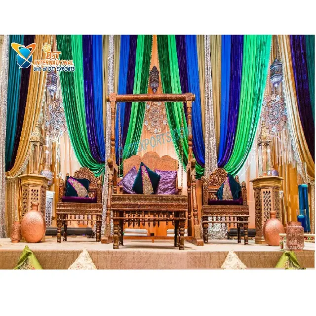 Muslim Heena Function Swing Set für Braut Arabian Style Bunte Mehndi Night Swing Set Schönes Design Seating Swing