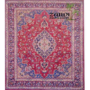 Alfombra persa Mashad única en su tipo de 12'4 x 9'3 - Product Image 1