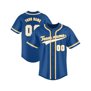 Camiseta de béisbol y softbol transpirable personalizable con botones para hombres y jóvenes, Camiseta deportiva de talla grande, nombre y número personalizados - Product Image 5