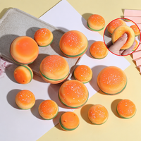 Juguete Antiestrés de Rebote Lento con Forma de Hamburguesa, Bola de Alivio de Estrés Suave de TPR con Forma de Comida para Escritorio