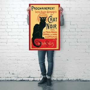 Póster de Gato Negro Estilo Art Deco para Decoración de Pared - Product Image 1