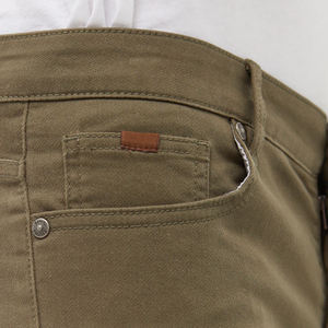 Pantalones de punto personalizados de la mejor calidad para hombre, algodón, cintura media, botón, cierre de mosca, diseños OEM para uso al aire libre, patrón recto - Product Image 6