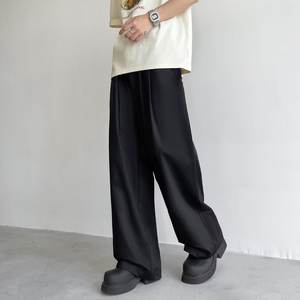 Pantalon formel élégant pour homme, couleur personnalisée, léger, en laine, tendance, coupe régulière, respirant, coupe-vent, mi-long - Product Image 5