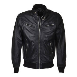 Diseño superior 100% Chaqueta de invierno de manga larga con cuello levantado de cuero de alta calidad para hombre Diseño personalizado disponible a un precio razonable - Product Image 1