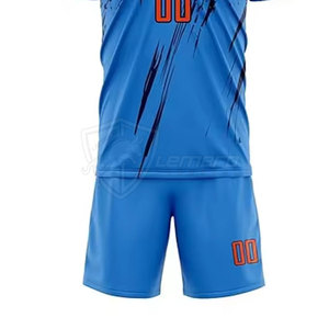 Uniformes de Fútbol de Alta Calidad en Color Sólido, 100% Poliéster Transpirable, Manga Corta, Personalizables, Unisex, para Equipos Adultos - Product Image 4