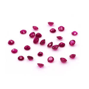 Rubis naturel du Mozambique non traité, taille coussin facettée, 2,5 mm, 3 mm, pierre précieuse calibrée polie, diamant traité thermiquement, pierre précieuse en vrac 8 mm - Product Image 4