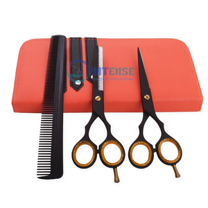 Ciseaux de coupe et d'amincissement de cheveux de barbier professionnel ensemble de cisailles outils de Salon de coiffure en acier inoxydable pour stylistes OEM - Product Image 1