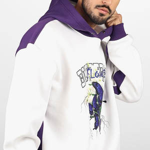 Venta al por mayor Fabricante Precio barato Peso pesado Hombres Impresión Sudadera con capucha Manga larga Nuevo artículo Ropa de calle Hombres Sudadera con capucha - Product Image 5