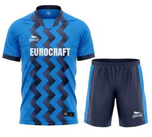 เสื้อทีมฟุตบอลโพลีเอสเตอร์ระเหิด100% สำหรับผู้ชายชุดเสื้อฟุตบอลชุดแต่งกายโลโก้ออกแบบได้ตามต้องการ - Product Image 4