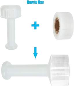 Film étirable transparent en PE moulé pour palettes, film rétractable, film étirable manuel avec poignée en plastique – Prix usine - Product Image 5