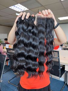 ผมต่อแบบลอนธรรมชาติผมมนุษย์บริสุทธิ์เกรดเวียดนามแบบดึงสองชั้น - Product Image 4