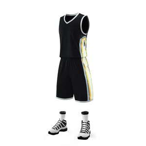 Uniformes de Baloncesto Personalizados al por Mayor en Stock, Conjuntos Transpirables de Secado Rápido para Hombre, Camisetas de Baloncesto - Product Image 5