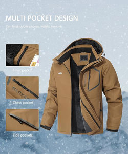 Fabriqué en usine conceptions personnalisées veste imperméable chaud coupe-vent Snowboard à capuche hiver Ski veste de neige - Product Image 5