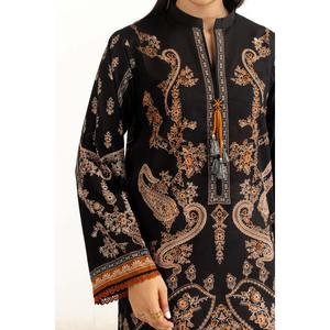 IUSTKSD-1147 ชุดสูทลายพิมพ์สไตล์โบโฮ 3 ชิ้น คอลเลคชั่นฤดูร้อน ระบายอากาศได้ดี พร้อมปกแบบแมนดาริน - Product Image 5