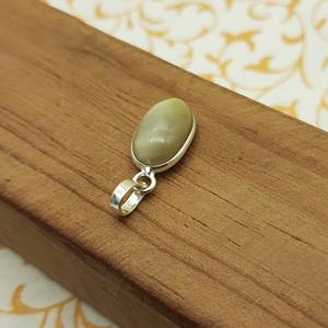 Elegante colgante de ojo de gato de Plata de Ley 925 hecho a mano 925 Plata Oval Flatback cabujón bisel ajuste declaración joyería para - Product Image 3