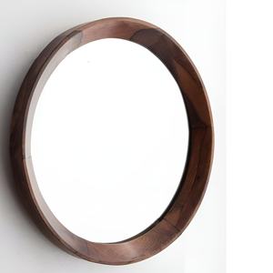 Hot Selling Customized New Home Decor Solid Wood Frame <b>Decorative</b> Bedroom Living Room Hot Selling Irregular <b>Wall</b> <b>Mirror</b> - Product Image 2