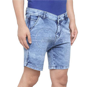 กางเกงขาสั้นผ้ายีนส์สำหรับผู้ชายกางเกงขาสั้นแนวสตรีท - Product Image 1