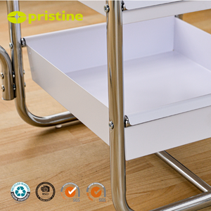 Meubles de maison modernes OEM de qualité à 3 niveaux, table de chevet latérale mobile pour bricolage avec rangement pour la maison, utilisation générale directe en usine - Product Image 4