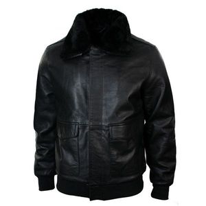 Veste en cuir pour hommes avec poches Veste à col montant durable et à bas prix Veste en cuir pour hommes Meilleur design respirant à l'arrivée - Product Image 4