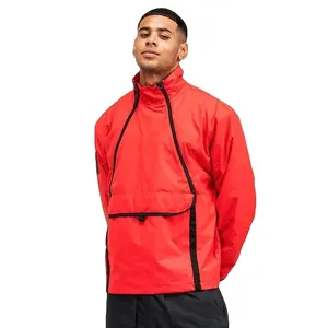 लाल रंग पुरुषों की उच्च गुणवत्ता अपने खुद के द्वारा डिजाइन सबसे अच्छा जैकेट निविड़ अंधकार सस्ते कीमत थोक Anorak जैकेट XAPATA खेल