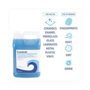 Limpiador de Vidrios de Grado Industrial Boardwalk, Botella de 1 Galón, 4/Caja, Amoníaco Líquido - Product Image 6