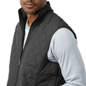 Nouveau design, logo personnalisé, veste bouffante sans manches pour hommes, produit très vendu, veste légère à capuche chaude en polyester - Product Image 6