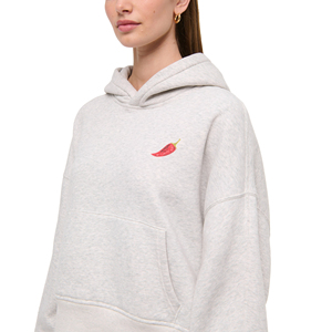 Sweat à capuche pour femme en coton lourd surdimensionné d'hiver avec impression par transfert thermique sur le devant, logo personnalisé, impression 3D de haute qualité, 280/100 g/m² - Product Image 3
