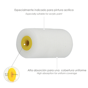 Rullo di Ricambio in Schiuma per Smalto Acrilico 50 mm. (10 Unità) - Product Image 4