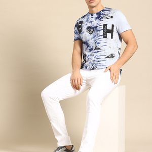 เสื้อยืดลำลองฤดูร้อนสำหรับผู้ชาย น้ำหนักเบา ทนทาน ผ้าฝ้าย 100% สกรีนลายได้ตามต้องการ ระบายอากาศ แห้งเร็ว ทรงหลวม ขายส่งราคาถูก - Product Image 3