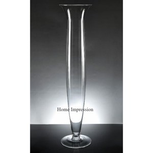 Admirable Designer dernier modèle arrivée vente chaude couleur argent finition aluminium coulé brillant poli trompette Vase approvisionnement - Product Image 5