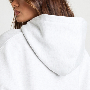 Sweat à capuche pour femme, coupe décontractée, épaules tombantes, style sans effort, manches longues avec poignets côtelés pour une coupe décontractée confortable - Product Image 5