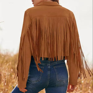 Veste en cuir pour femmes à bas quantité minimale de commande nouveauté veste en cuir pour femmes veste en cuir pour femmes de haute qualité avec impression de logo personnalisé - Product Image 1